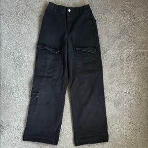 Forever 21 Black Cargo Pants